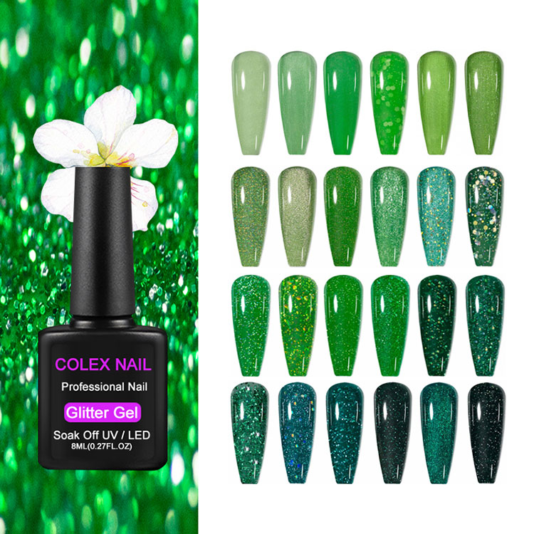 Snas glóthach glitter glas 8ml glas