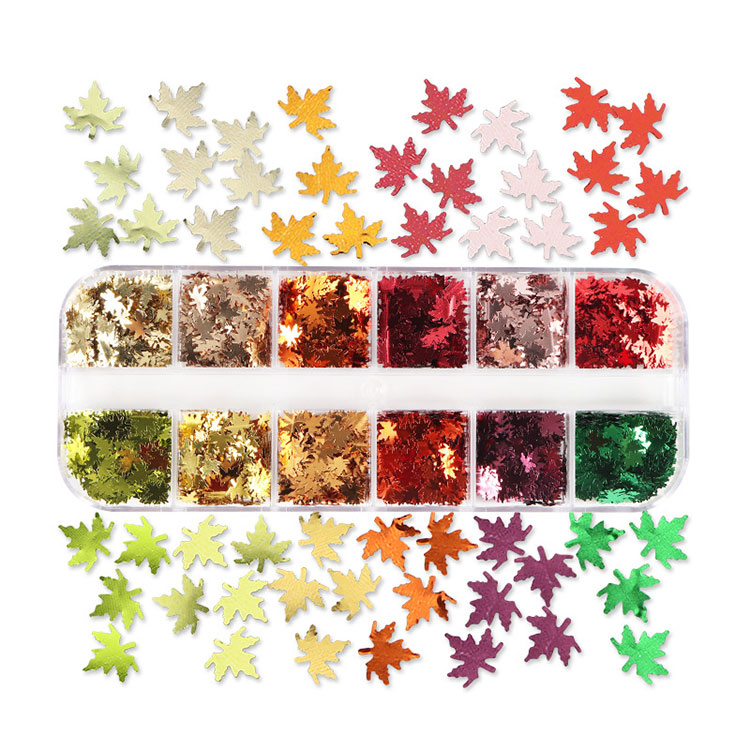 Sequins ingne Maple Leaf 12 dhath